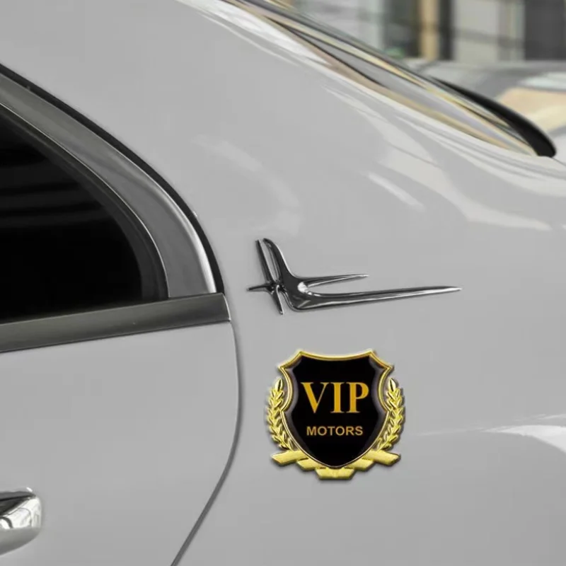 Car emblem 3D Metal Badge Sticker Wheat Ear Shape Car Window Decoration Sticker Accessories for AC Schnitzer E46 X1 X3 X5 E39 X7