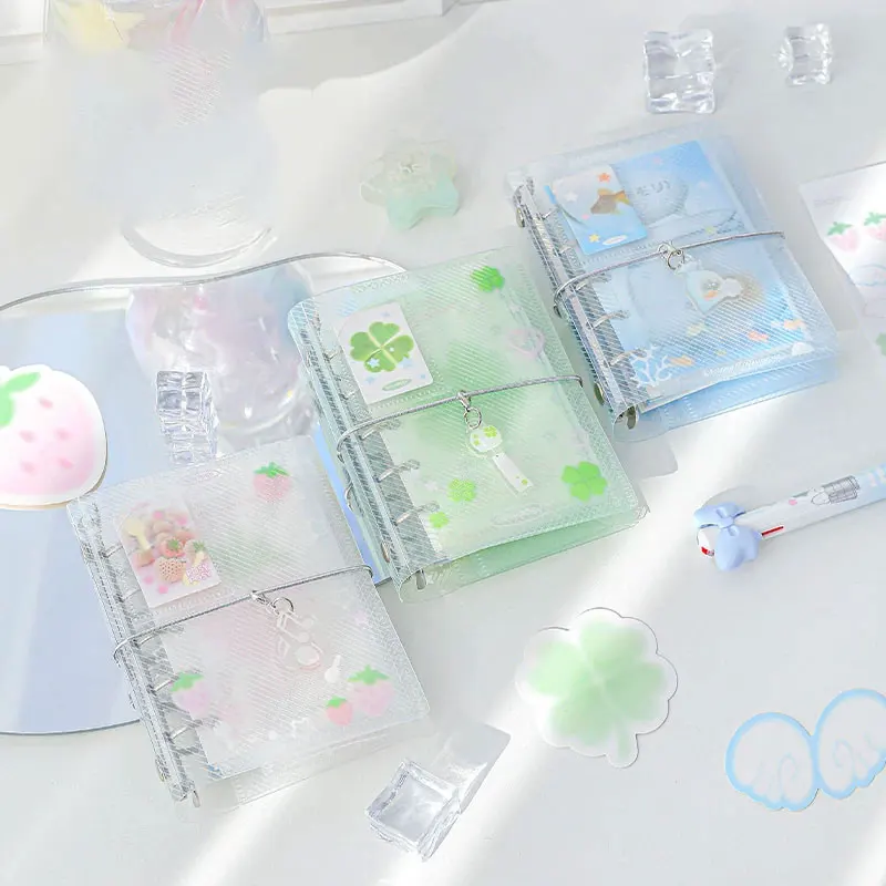 M5 Three Fold Notebooks Cover Portable Pocket Book Loose Leaf Notebook With 64 Blank Inner Page For Girl Back To School Supplies