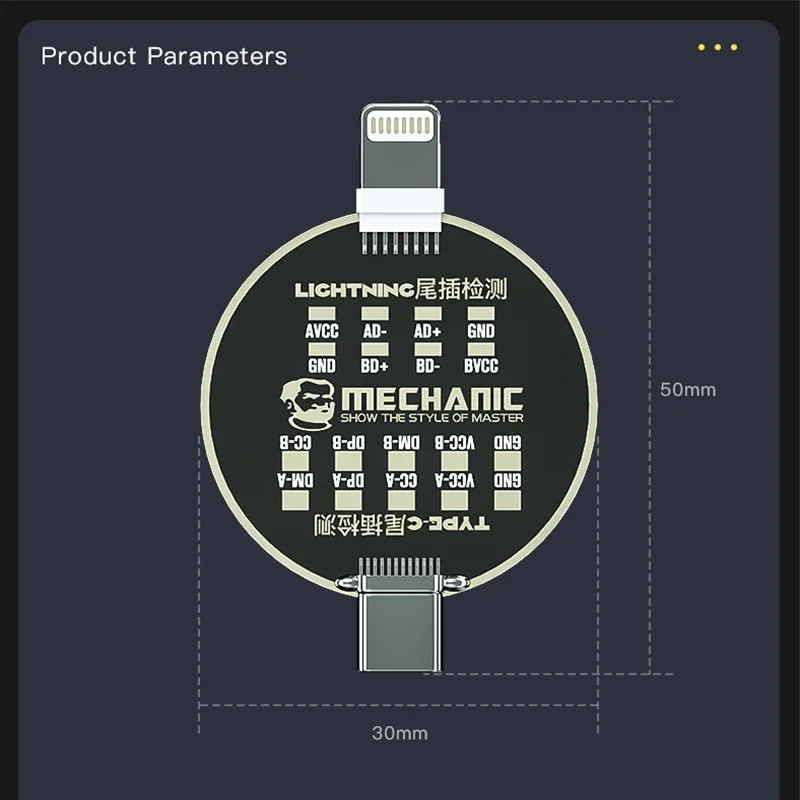 Mechaniker t810 abnehmbare Handy-Schwanz stecker Test Board für iPhone Android Blitz TYPE-C keine Lade fehler erkennung