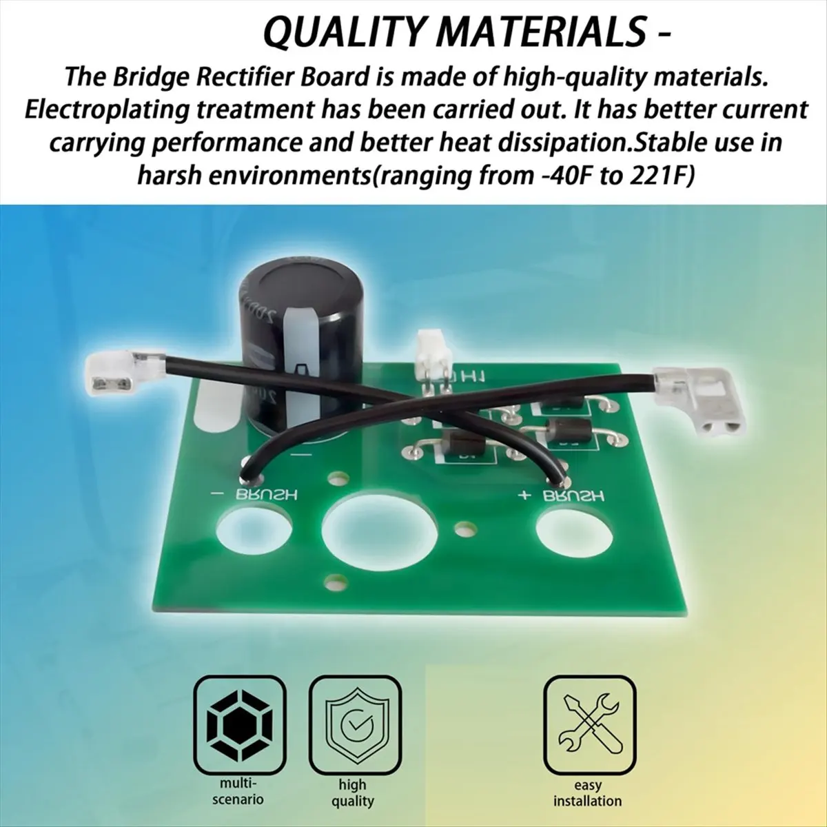 Improved Design Bridge Rectifier Board Compatible with Generator Rectifier Board 0063525 (Replace 0062974, 0062455)