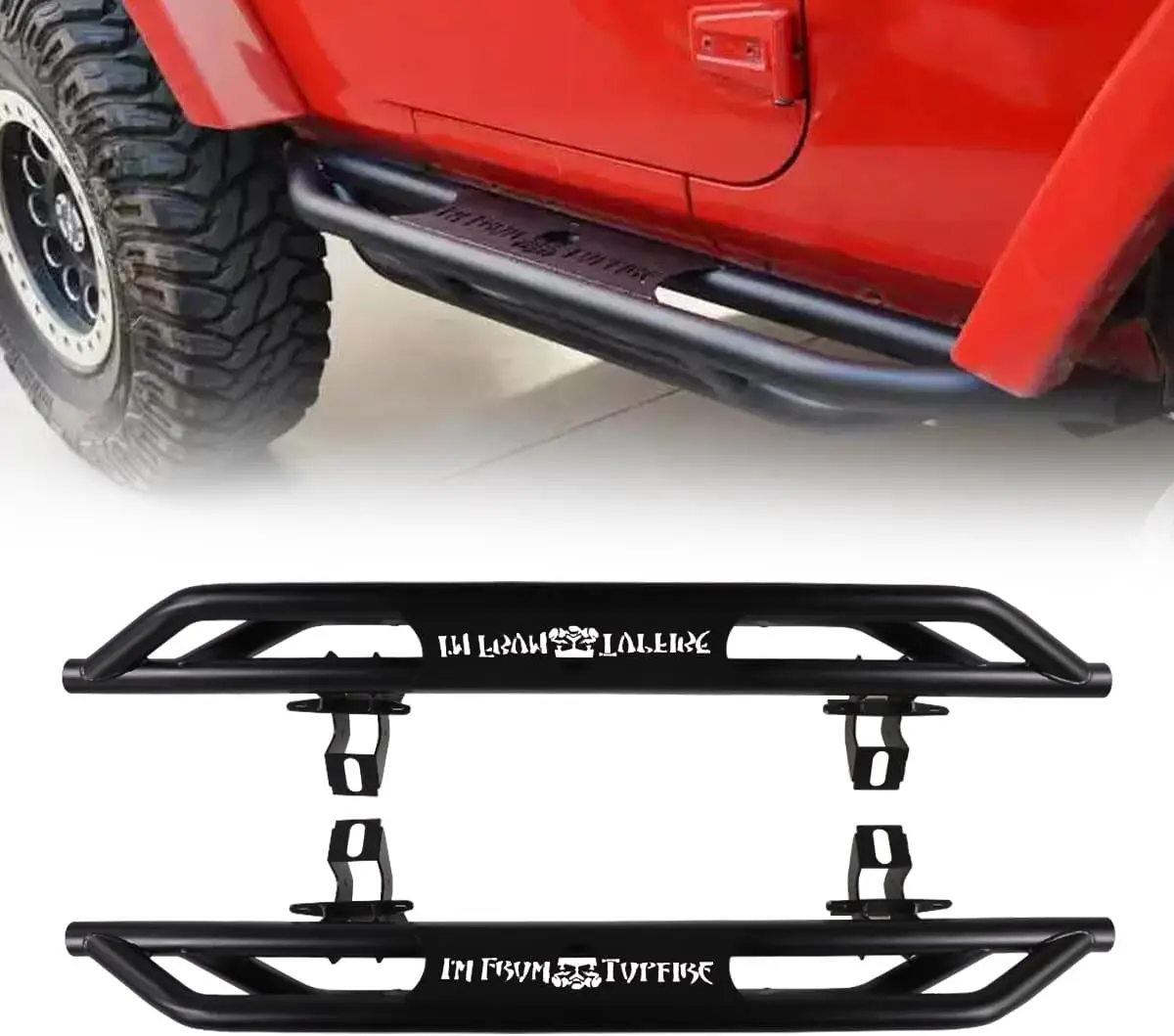 

Спортивная боковая педаль черного цвета для Jeep Wrangler JL 2018-2024 гг., 2-дверная JLU Unlimited, откидная педаль 6,2 дюйма