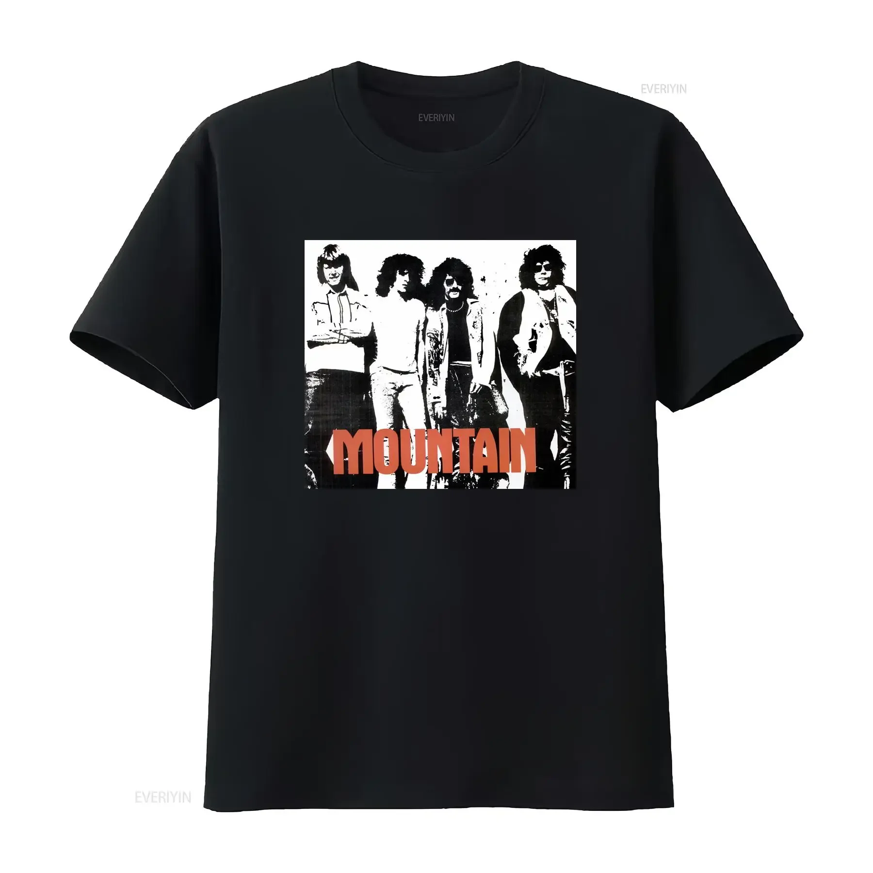

Mountain Rock Band 70s T Shirt vintage Washed Soft Breathable Stylish Top For Everyday Wear Unisex Slightly streetwear