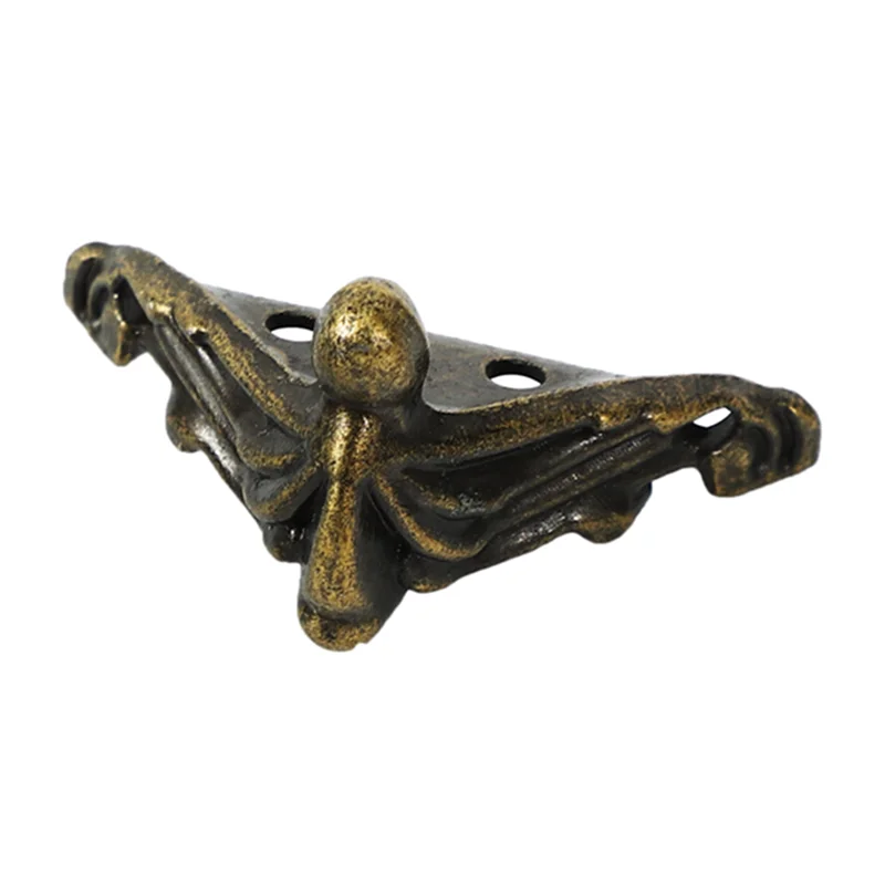 ABUP-60 PCS Antique Jewelry Box Feet Leg Wood Case Corner Protector Decorative Furniture Legs For DIY Jewelry Chest Gift Box