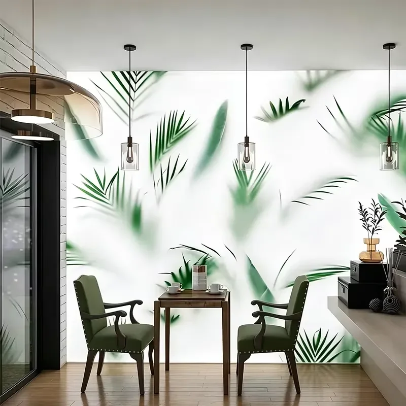 Wholesale ice crack PETG resin board custom 3D printing bamboo leaf pattern translucent decorative board for project