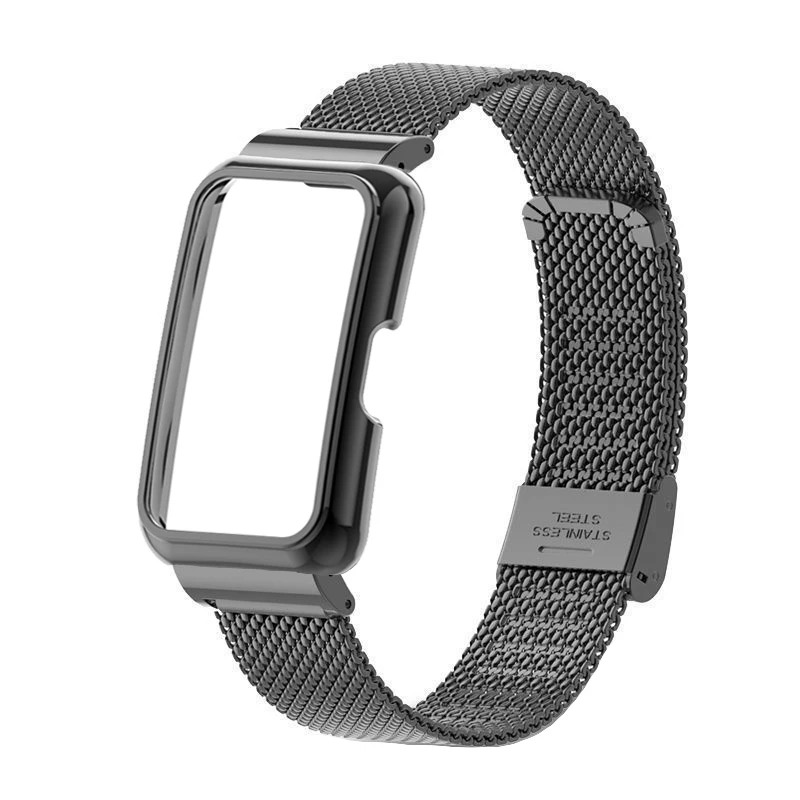 

Браслет + чехол для HUAWEI BAND 10, металлический ремешок, защитный чехол для Huawei Band 9, ремешок для часов huawei band 8 7 6, защитный корпус