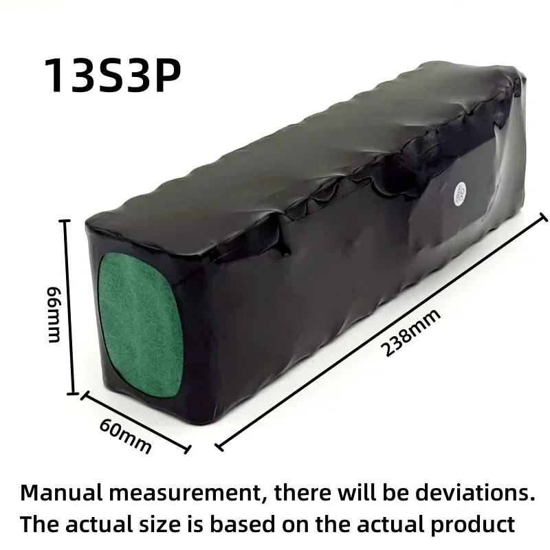 48v 36000mAh 1000w 13S3P Lithium Ion Battery Suitable for electric riding batteries BMS+52.6V 2A Charger