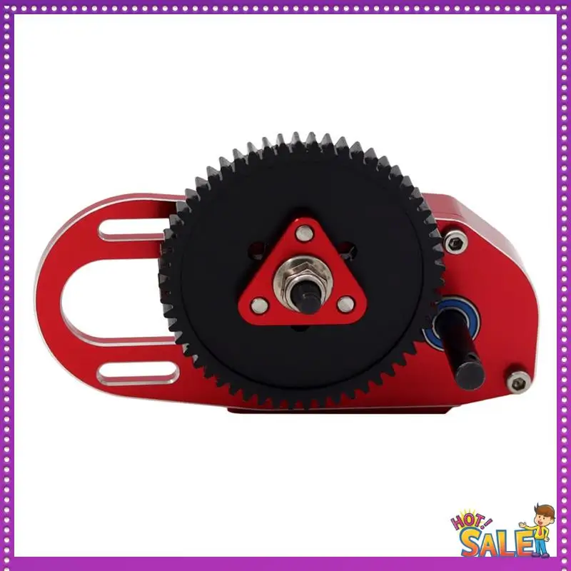 

AA87 2Low CNC Gearbox Middle Transmission Box With Overdrive Gear For LCG 1/10 RC Crawler Axial SCX10 III 90046 TRX4