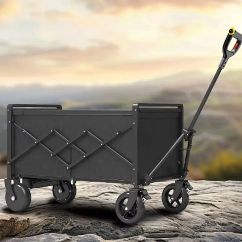 Smart Electric Durable Swivel Wheels Metal Frame Foldable 80kg Load Capacity Outdoor Shopping Tools