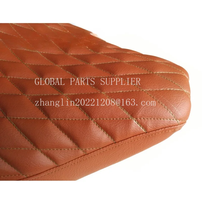 1set Naked Bike Motorcycle Modified Brown Seat Cover Guard PU Leather Cushion for Yamaha Dragstar Vstar 400 650 XVS400 XVS650