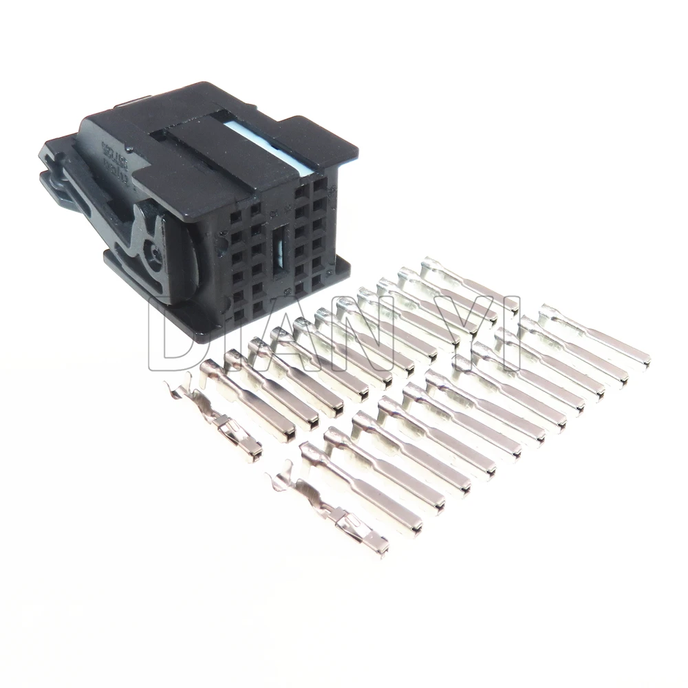 1 Set 24 Way Auto Wiring Terminal Connector 967285-1 AC Assembly Car Low Current Power Cable Socket with Cables