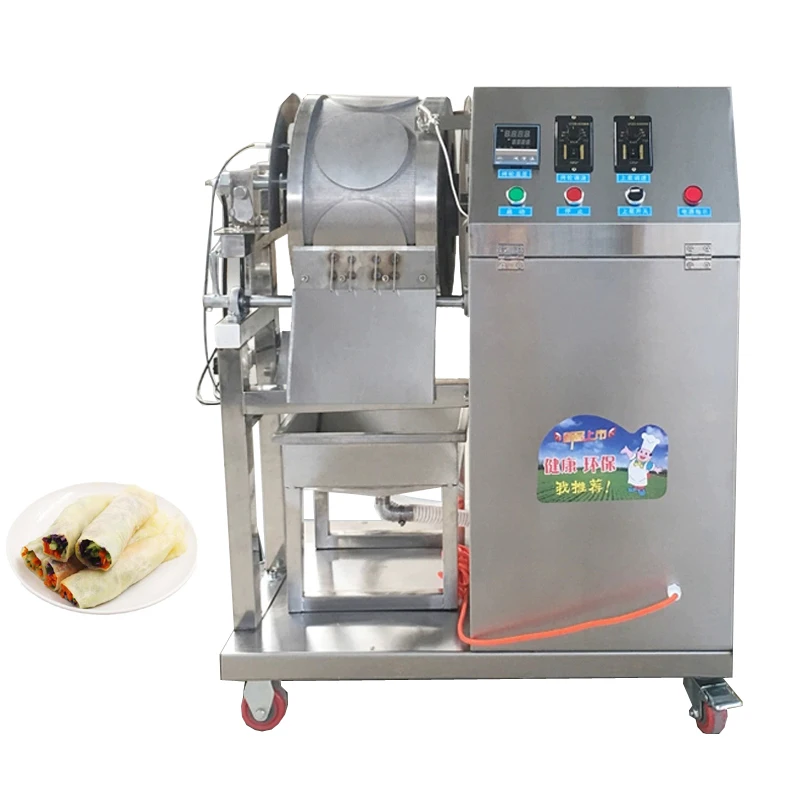 

Roast Duck Cake Machine Automatic Spring Roll Skin Machine Scones Lotus Leaf Thousand Layer Cake Silk Doll Skin Crepe Machines