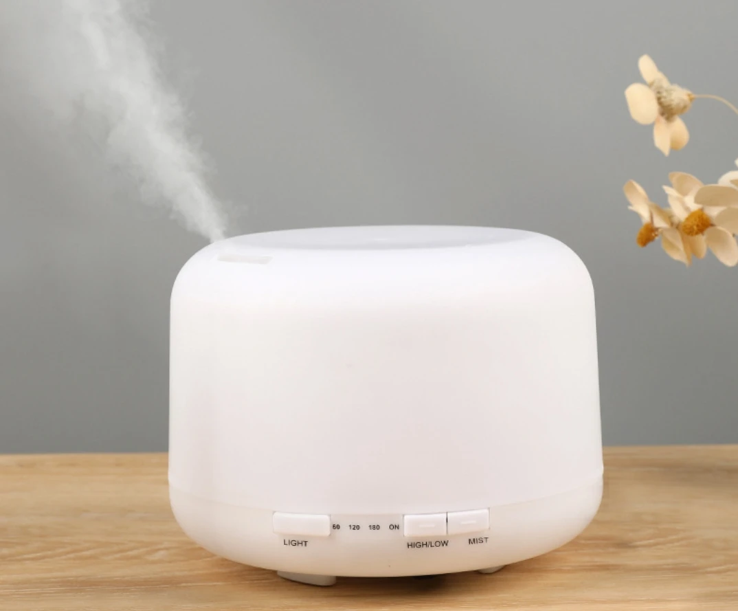 500ml Essential Oil Diffuser & Humidifier with Night Light, USB Powered, Auto Shut-Off, Perfect for Home, Office, Yoga, Spa, and