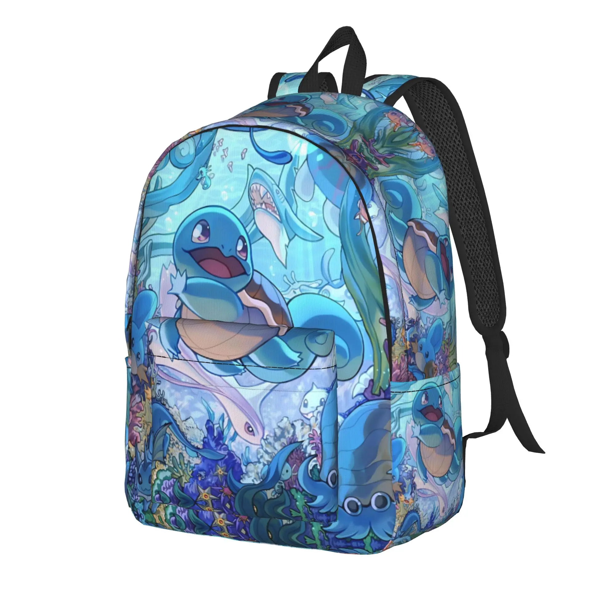 Fashion pokemon summer vibes theme Backpack  Mochilas Daily Office Work Sturdy Shoulder Rucksack