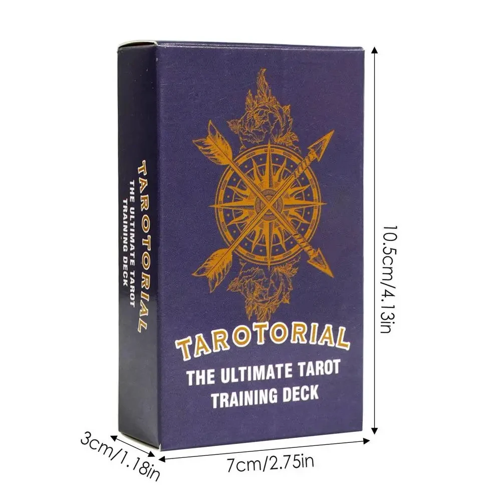 New 78pcs Cards The Ultimate Tarot Training Deck Oracle Fate Divination Tarot Cards Fortune Telling Card Games Party Board Game