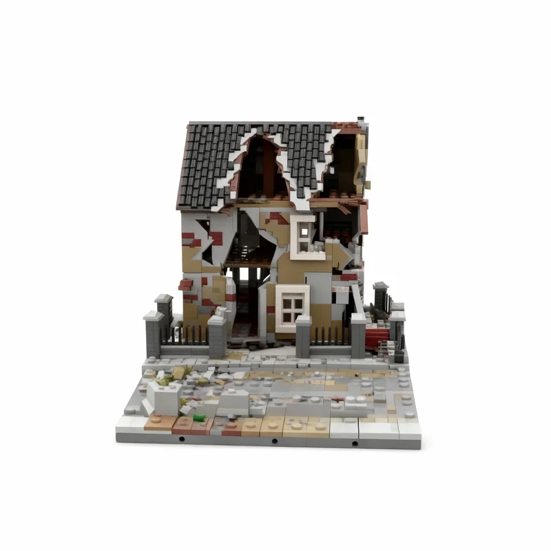 

5629pcs MOC Ruined House Road N11 Model Building Blocks Construction Toy Christmas Gifts DIY Creative Idea Education Assemble