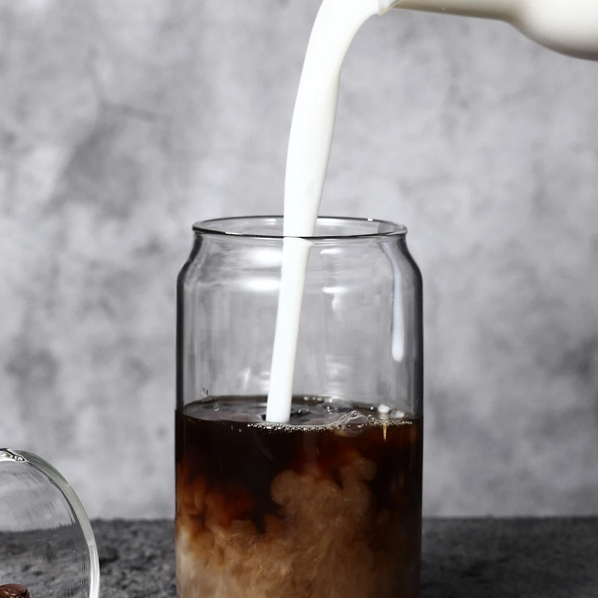 12/16 Oz Can Shaped Beer Glass Drinking Cups Can Shaped Glasses Classic Can Glasses for Soda Cold Brew Coffee Bar Drinkware