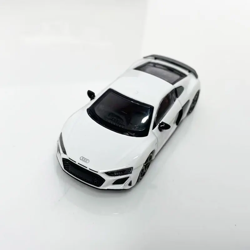 MASDI 1/64 Audi R8 V10 modèle de voiture en alliage de simulation moulé sous pression, jouet cadeau de festival pour garçons. Ornements de collection pour adultes.