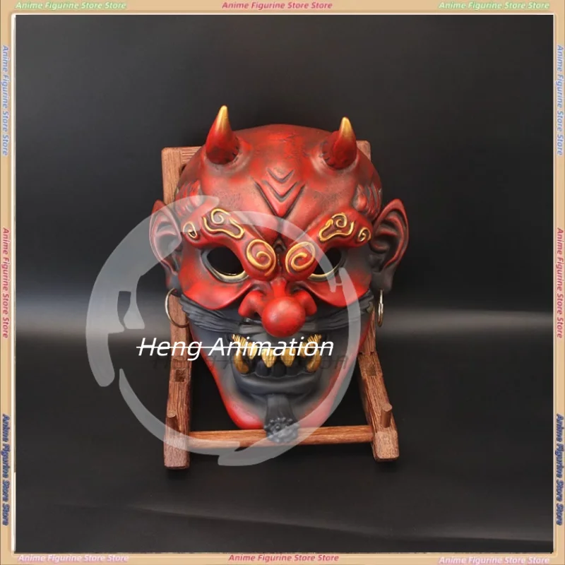 

New Halloween Retro Big Tengu Mask Lake Resin Ornament Props Mask Wearable Cosplay Gift Collection