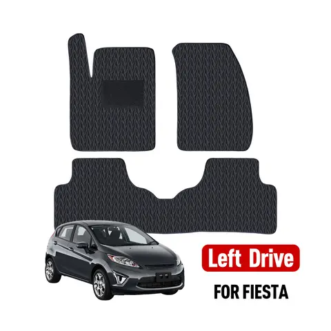 Custom car floor mat For Ford Fiesta 2011-2019 Waterproof Pad Car Mats floor Covers Car Accessories 10 best sales ford fiesta 2019 accessories - №1