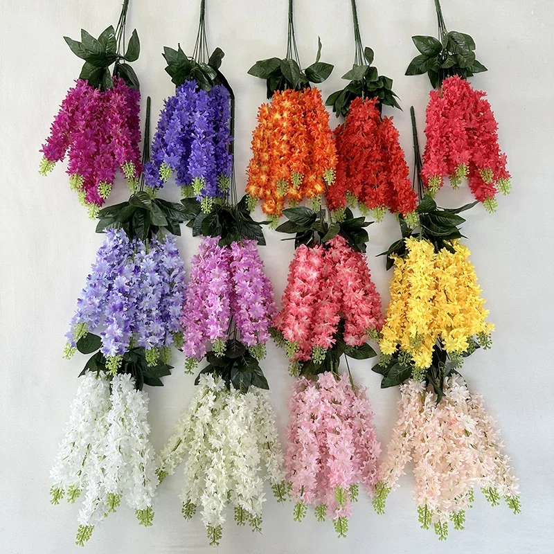 New arrivals Artificial 7 Stem Hyacinthus Bouquet Home Party Decorative Flowers Valentine's Day Mother's Day Decor