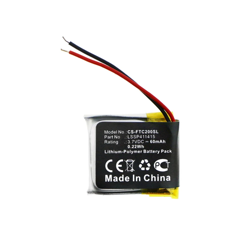 

Li-Polymer Smartwatch Battery for Fitbit,3.7v,60mAh,Charge 2,LSSP411415