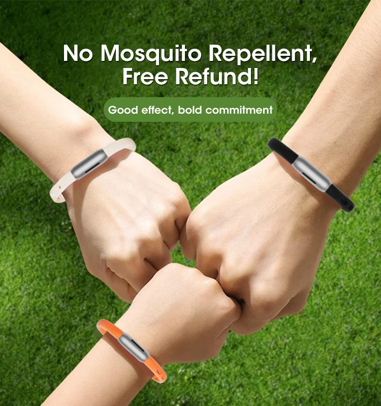 Pulsera Repelente de Mosquitos para Niños y Adultos, con Aceite Esencial de Plantas Naturales, No Tóxica, para Deportes al Aire Libre, Viajes, Protección para la Muñeca