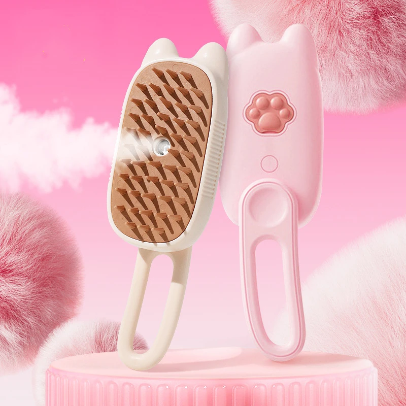 

Dog Brush Puppy Grooming Comb Pet Accessories Electric Spray Cat Brush Dog Hair Remover Steam Beauty Cleaning Massage Comb