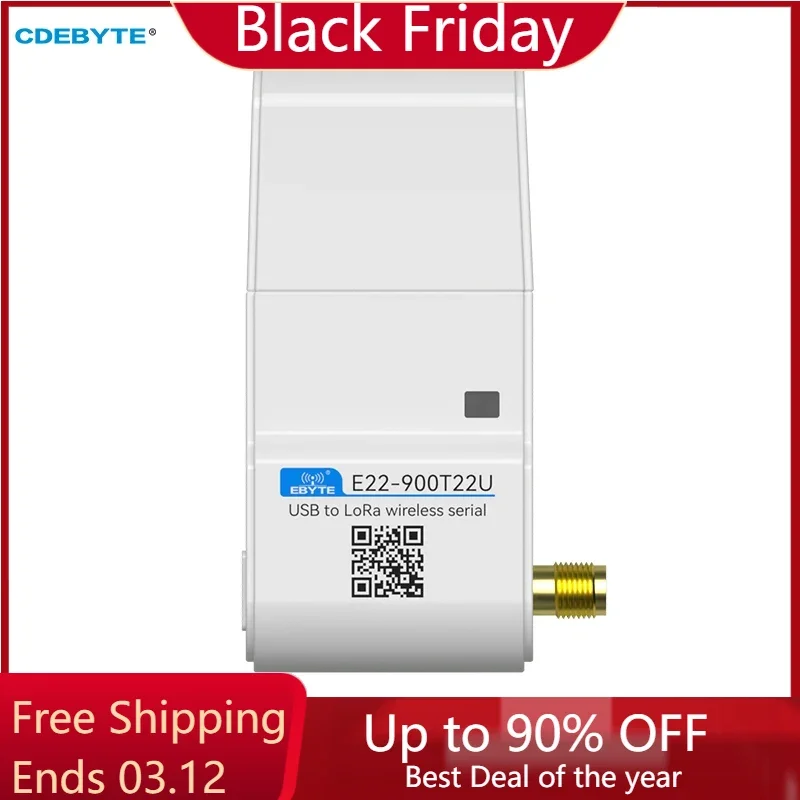 Lora Wireless Module 868.125MHz 915MHz CDEBYTE E22-900T22U with Antenna 22dbm LBT RSSI Long Distance 5Km USB Low Power