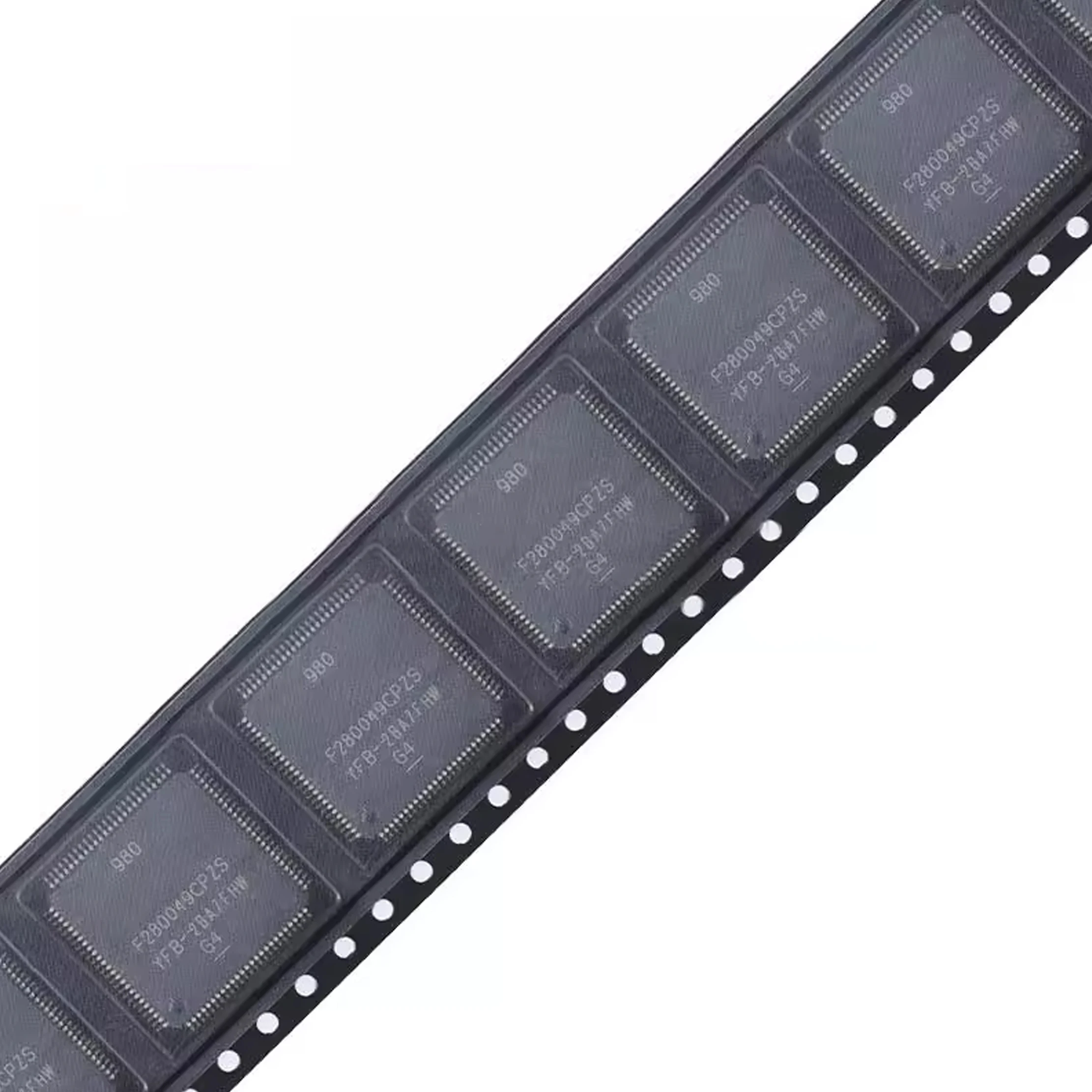 1pcs Genuine F280049CPZS LQFP-100 microcontroller with 100MHz frequency, FPU, TMU, and 256KB flash memory.