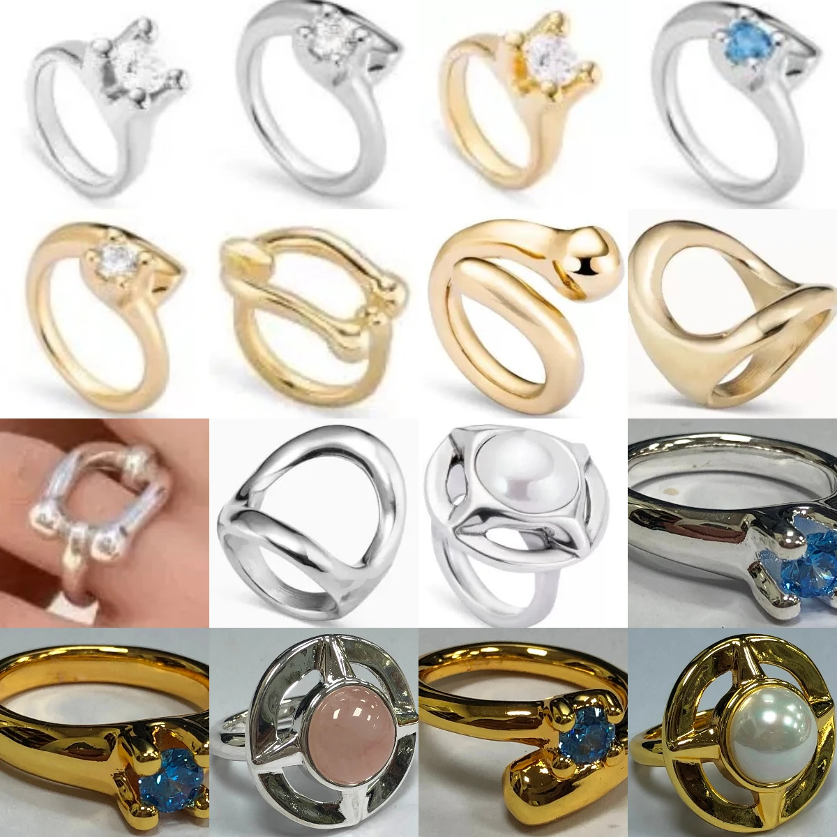 시크한 unode50 실버 반지, 하이엔드 느낌, 세련된 룩 추가, 할인된 가격