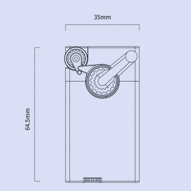 Creative Gear Swing Arm Windproof Jet Blue Flame Butane Gas Torch Lighter Metal Portable Business Cigar Lighters Smoking Gifts - view 6