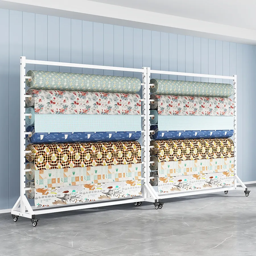 Textile fabric display stand Xiangyun yarn push-pull solar film shelf sample tablecloth fabric leather single-sided display rack