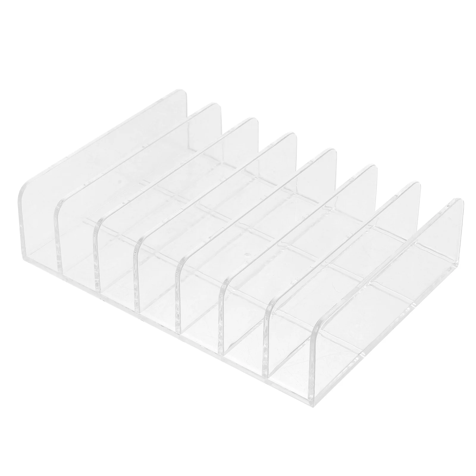 Receipt Storage Box Acrylic Office Organizer Rack Partition Plate File Holder Mail Desktop