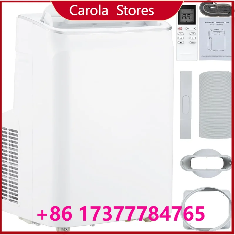 12,000 BTU Por Air Conditioner, 3-in-1 Air Cooler with Remote Control & 24-Hour Timer, Cools Up to 500 sq.Ft, Por AC