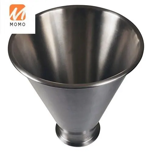 Sanitary Stainless Steel Conical Triclamp Hopper Funnel With Ferrule End