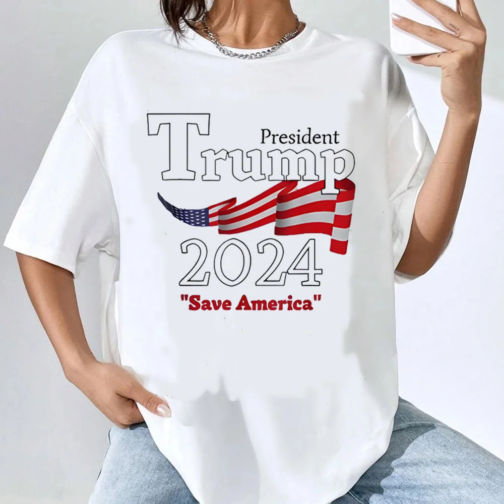 Donald Trump tshirt girl University Colorful anime Pastel korean clothes graphic aesthetic Psychedelic 80s University Colorful