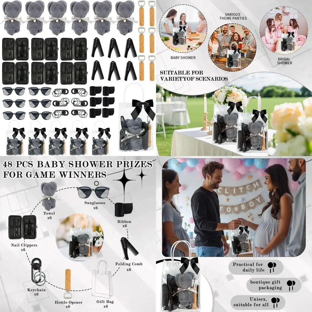 

Men's Game Prize Sets for Baby Showers: Hilarious Gifts for Wedding & Bridal Showers