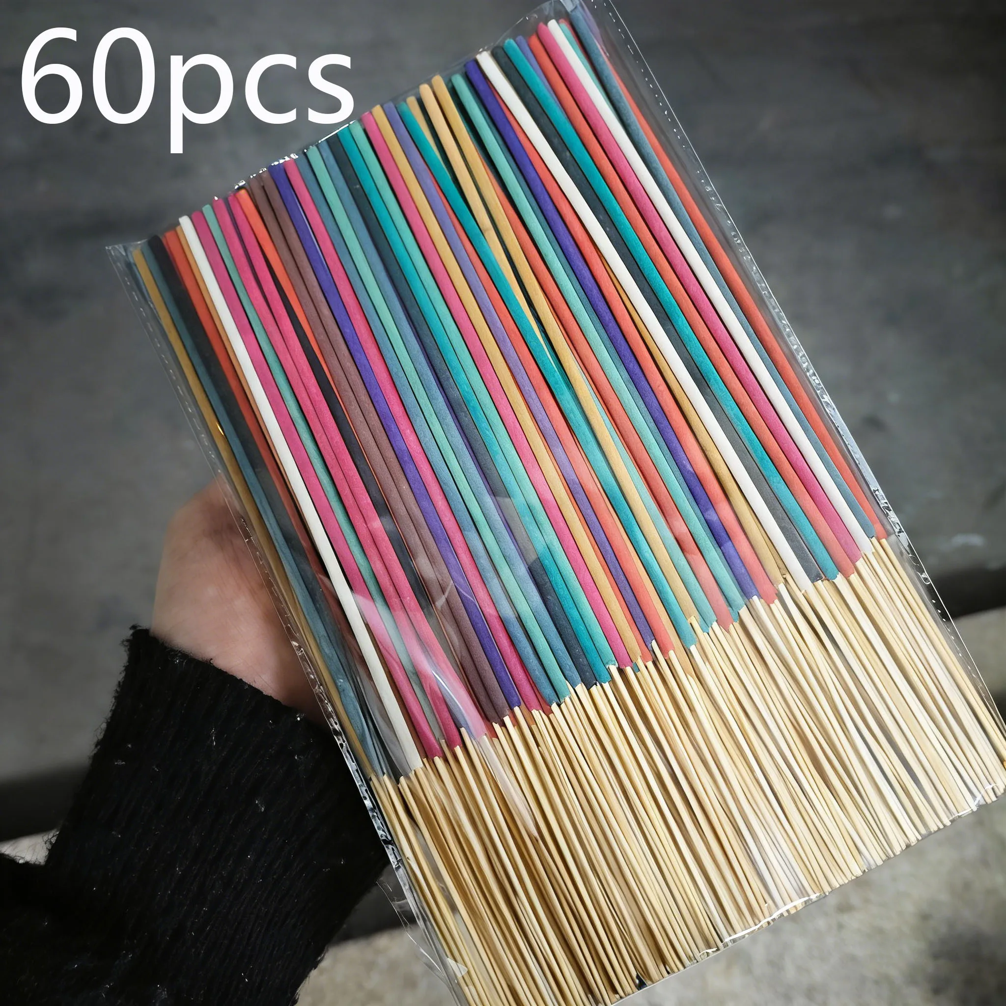 15 sortes de bâtons d'arôme infusés d'huiles essentielles, 60/120/225 pièces, 22cm, temps de combust