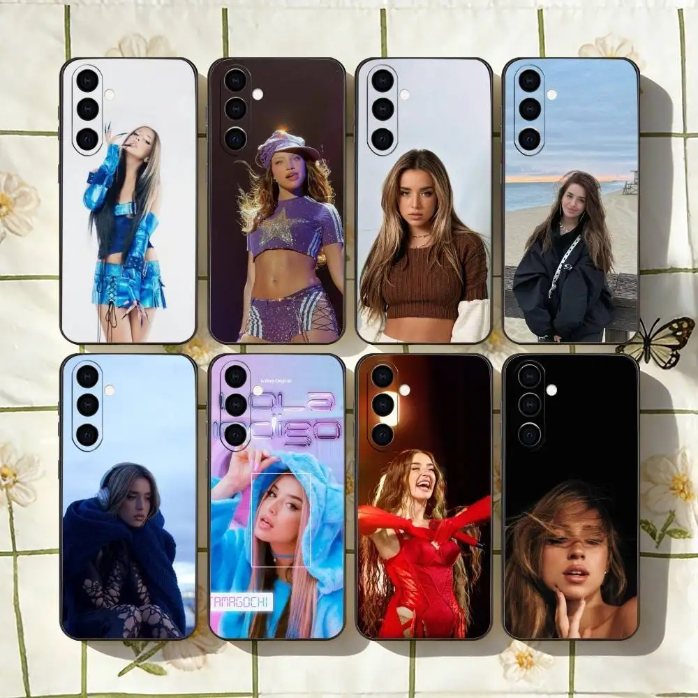 

Cute Lola S-Singer Indigos Phone Case For Samsung Galaxy A73,A72,A71,A70,A53,A52,A51,Others Soft Black Cover