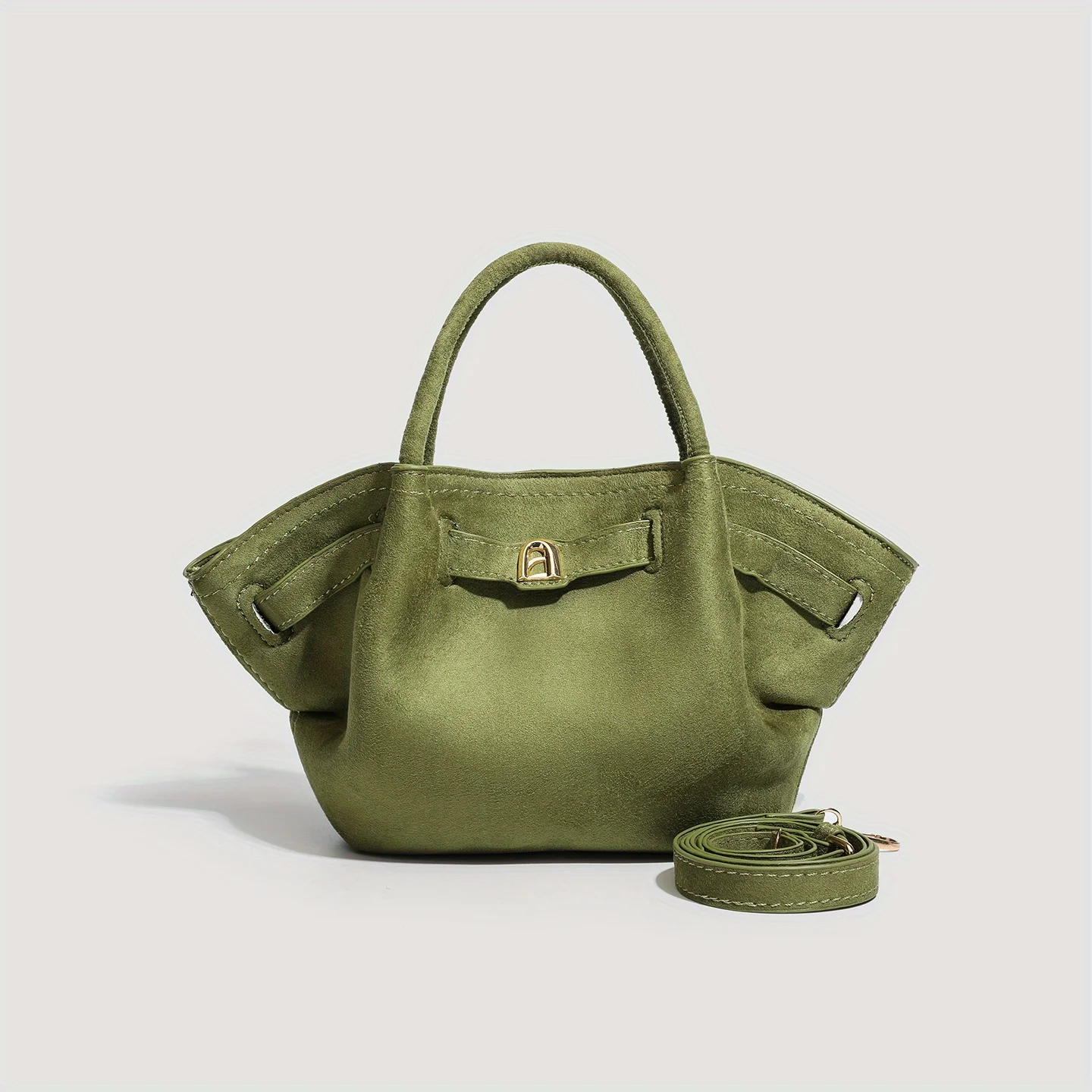 

JIOMAY 2025 г., женская высококачественная сумка на плечо, зеленая сумка для пельменей из искусственной замши, легкая мини-сумка для ежедневного использования