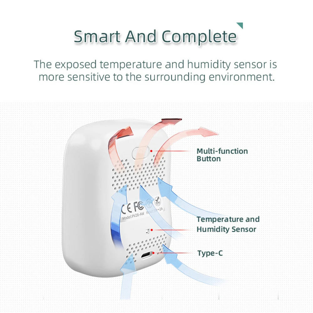 Imagem -02 - Portátil Wifi Qualidade do ar Tester Pm2.5 Co2 Poluição do ar Analisador Temperatura Umidade Teste Medidor App Controle Sensor Infravermelho