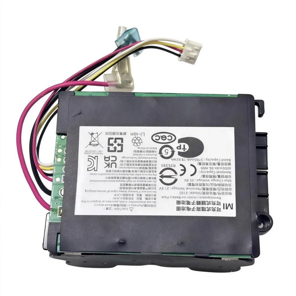 

100%Original 4000mAh 21.6V for Xiaomi Mijia 2105 XS2105 B302CN for ShunZao 2105 H200 Wireless Floor Cleaning Machine Battery