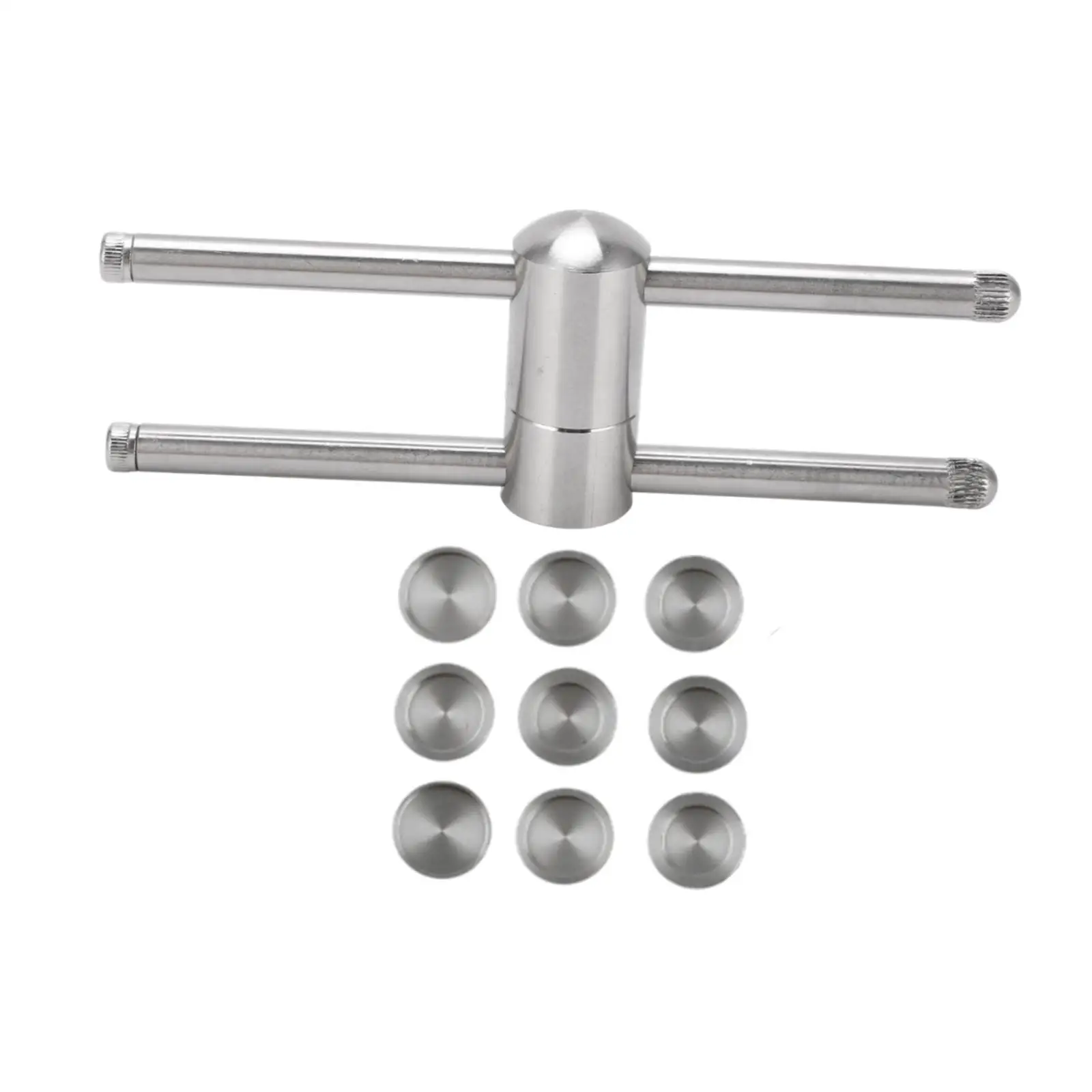 أداة ضغط طرف جديلة سهلة الاستخدام، عصا عصا العظة، مشكل من الفولاذ المقاوم للصدأ، ملحقات عملية خفيفة الوزن للبلياردو والسنوكر #3