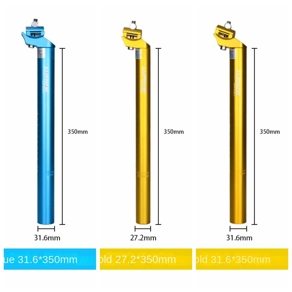 

Adjustable Bicycle Seat Post 25.4/-31.6mm Aluminum Bike Seatpost Sandblasted Superlight Bicycle Seat Tube Men