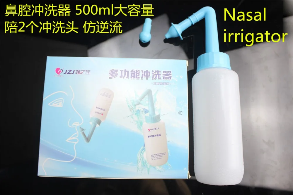 

500ml Nasal Wash Neti Pot Nose Cleaner Bottle Nasal Irrigator Nasal Wash Pot Saline Children Baby allergic rhinitis Nose Care