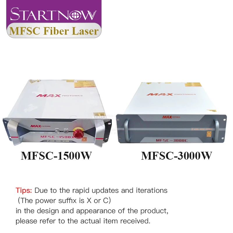 Startnow MAX Fiber Laser Source 1000W-2000W MFSC-1000X MFP-1500X Single Module CW Fiber Laser Cutting Welding Power Supply