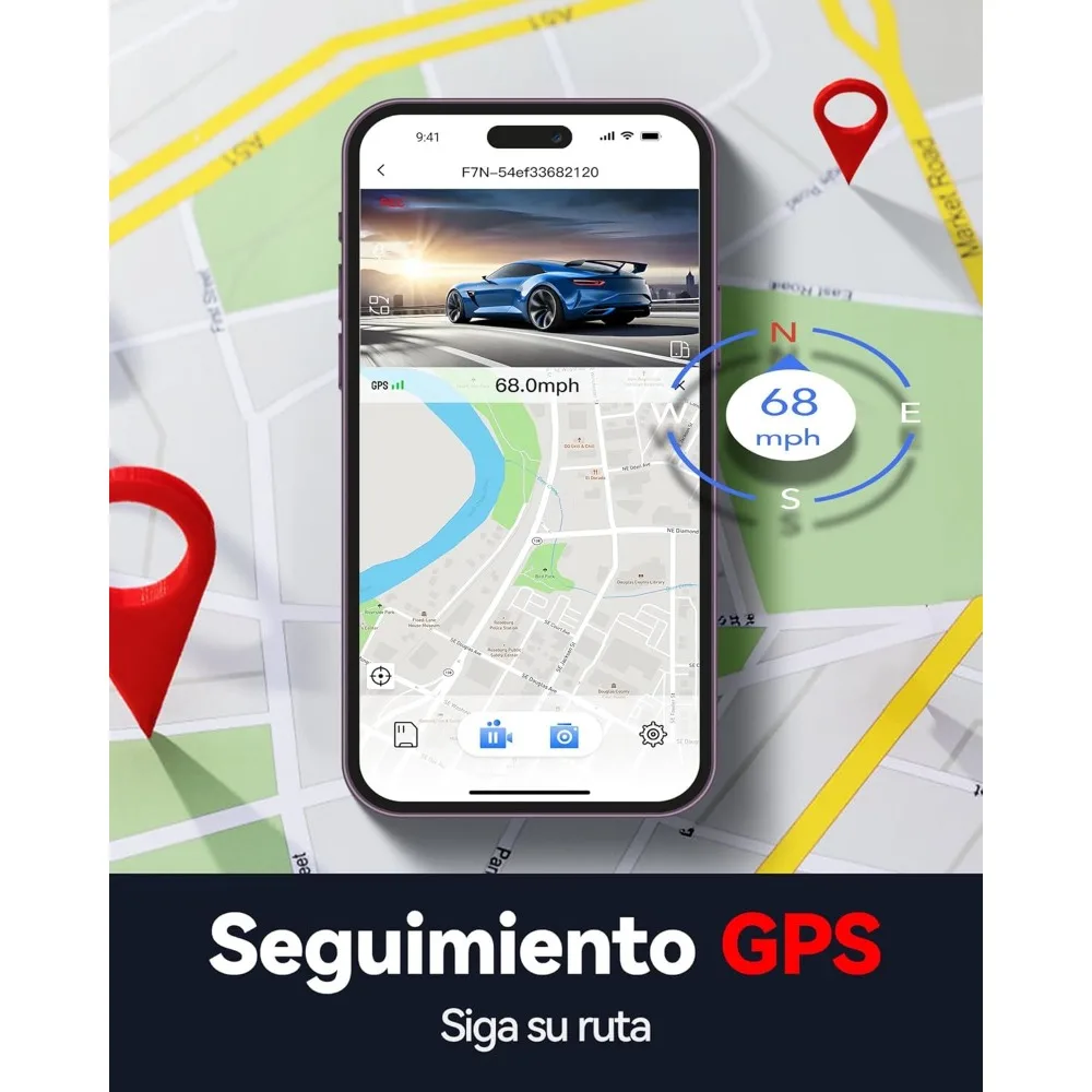 كاميرا REDTIGER F7N 4K داش أمامية وخلفية، كاميرا مدمجة WiFi GPS 4K+1080P مزدوجة داش للسيارات، كاميرا داش بشاشة 3.18 بوصة، 170 ° واسعة #5