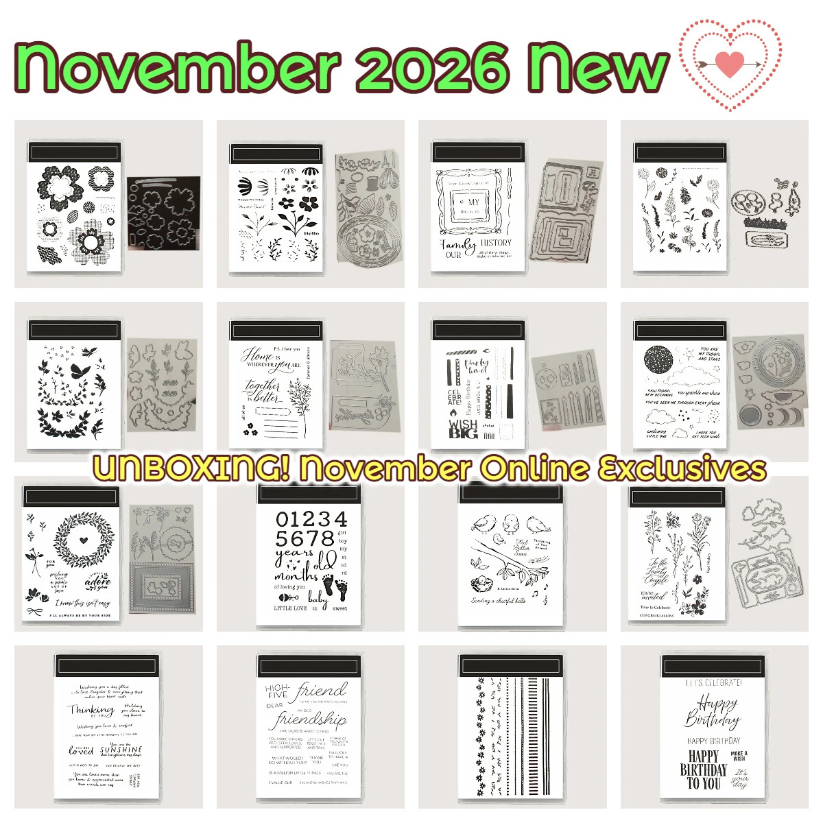 November 2026 Neue Online-Exklusivitäten Metall-Stanzformen Heißfolienprägung Halloween Weihnachten DIY Scrapbook-Dekoration Handgemachte Karte – Detail 1