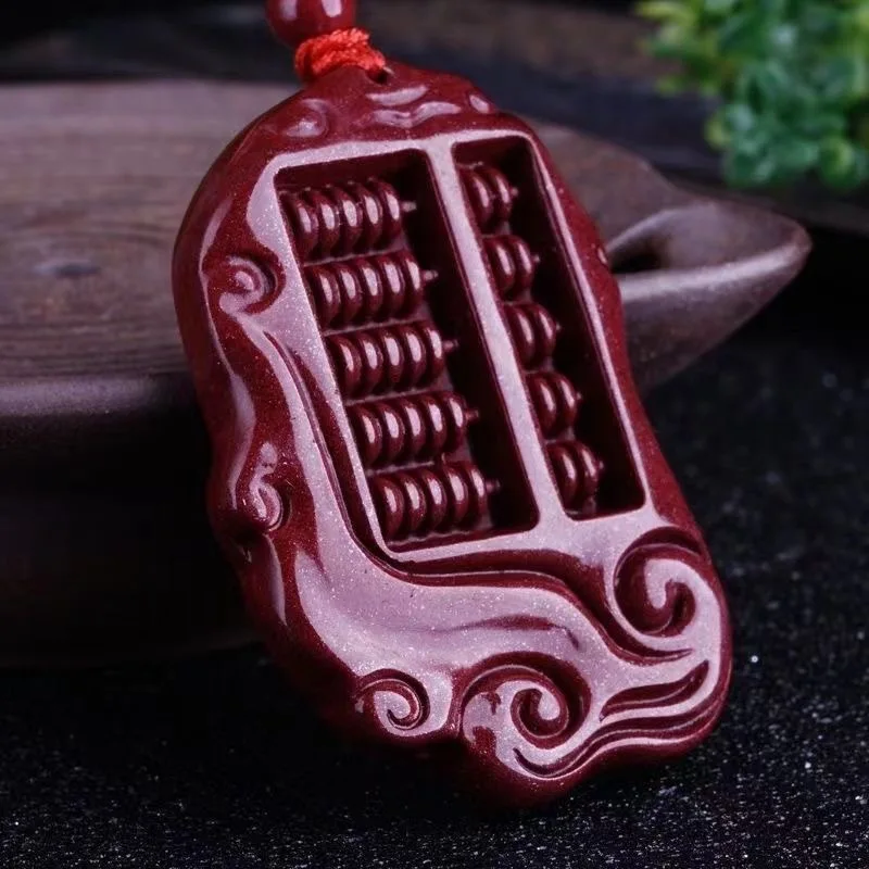 

Popular cinnabar purple gold sand Ruyi Abacus key ring pendant pendants meditation Universal