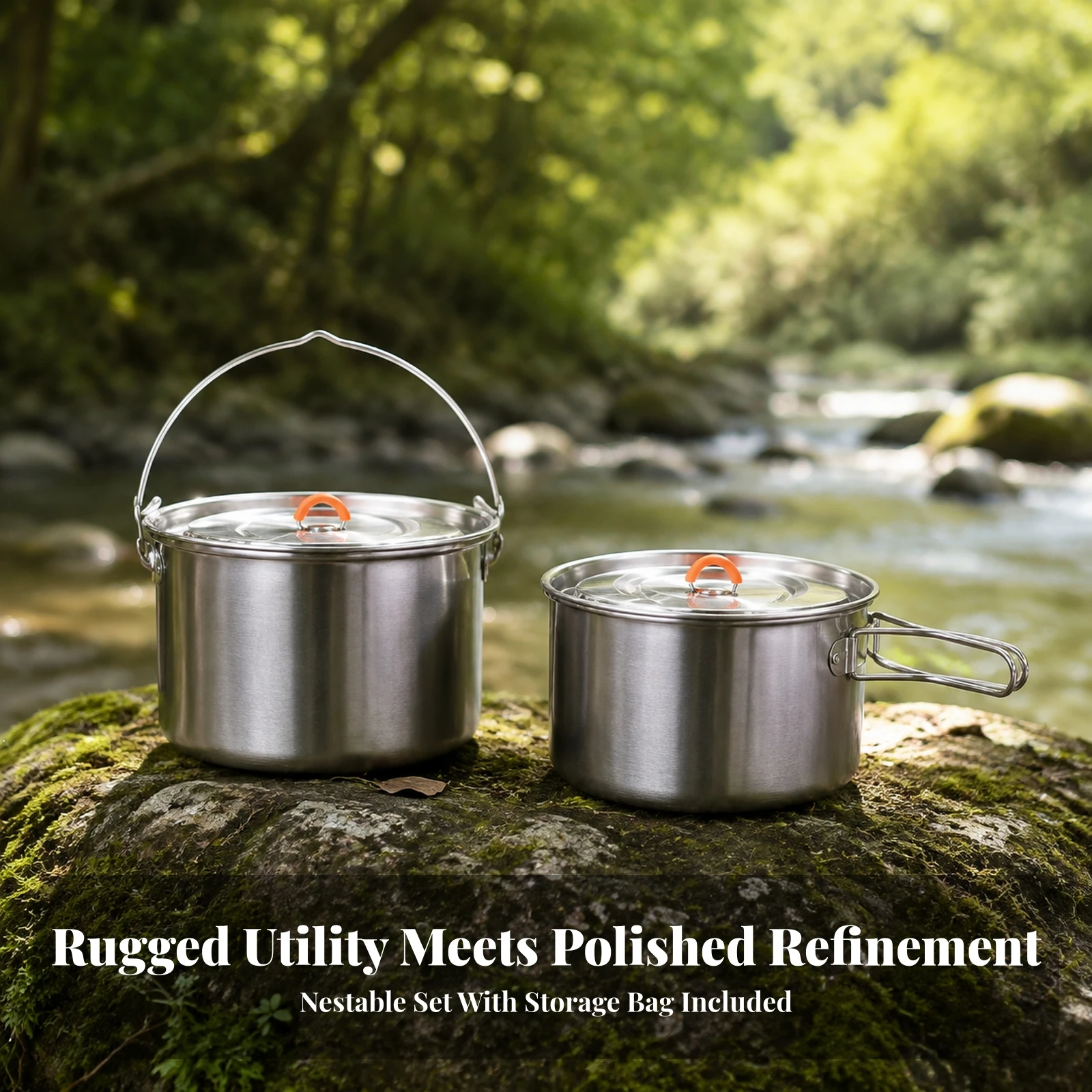 2-teiliges Kochgeschirr-Set mi – Camping Cooking Pots And Pans Set Bewertung und Preis